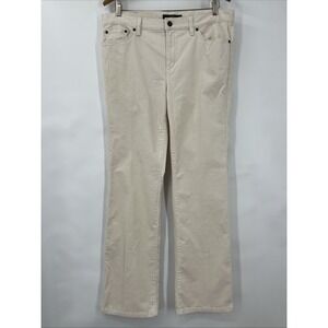 Lauren Ralph Lauren Pants Cream Corduroy Stretch Classic Straight Women's Sz‎ 12